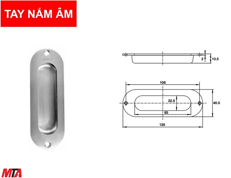phụ kiện hafele 902.01.382 phụ kiện cửa tay nắm âm inox304