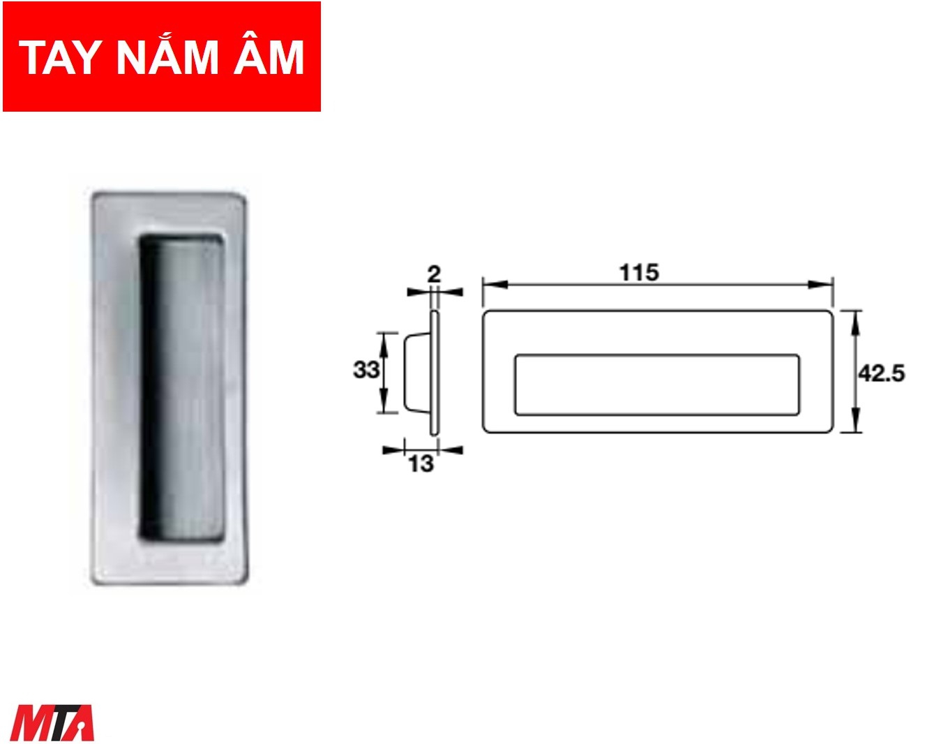 phụ kiện hafele 902.01.530 phụ kiện cửa tay nắm âm inox304