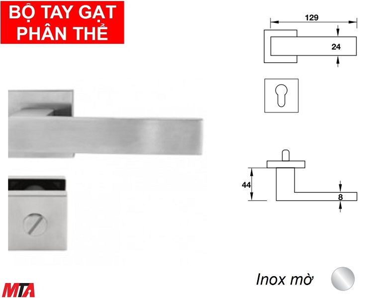 Phụ kiện hafele 903.99.965 tay nắm gạt phân thể inox304 Phòng Toilet
