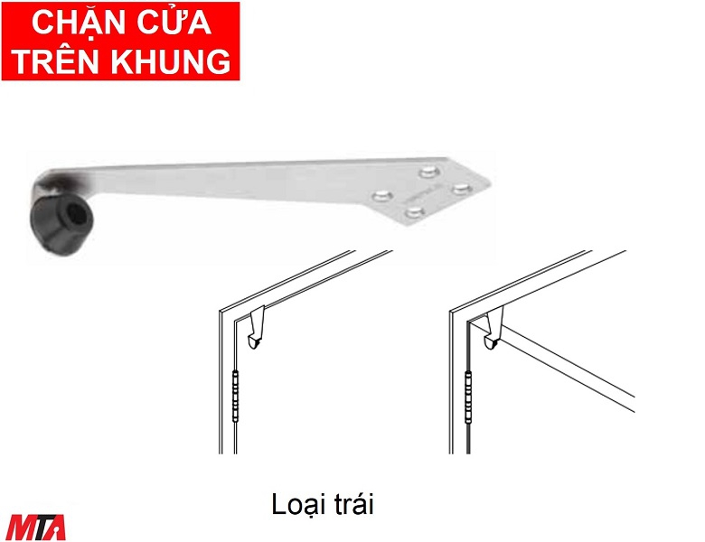 Phụ kiện hafele 937.13.560 chặn cửa trên khung bên trái