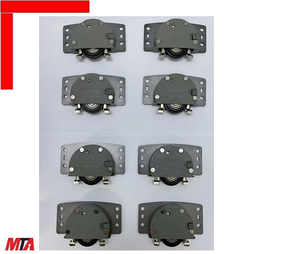 Bộ ray cửa lùa hafele F-LINE 18 50A MSP 401.30.016 cho tủ áo trượt thẳng lắp lọt lòng