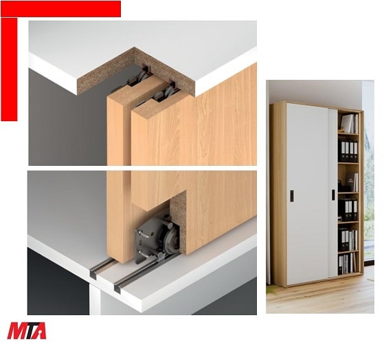 Bộ ray cửa lùa hafele F-LINE ...