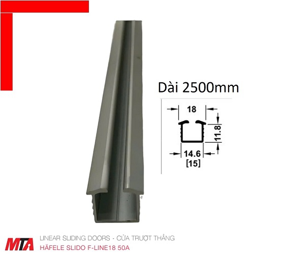 Ray cửa lùa hafele F-Line 18 ...