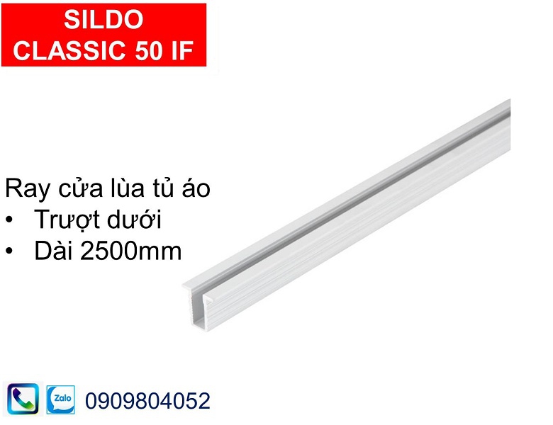 Ray cửa lùa tủ áo hafele 401.30.802 slido classic 50 IF trượt dưới