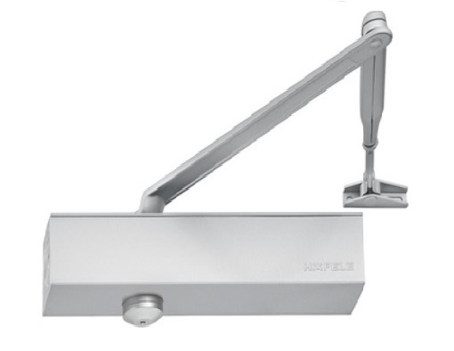 Tay đẩy hơi Hafele DCL55 EN2-6 cho cửa 150kg, có giữ cửa 931.84.819